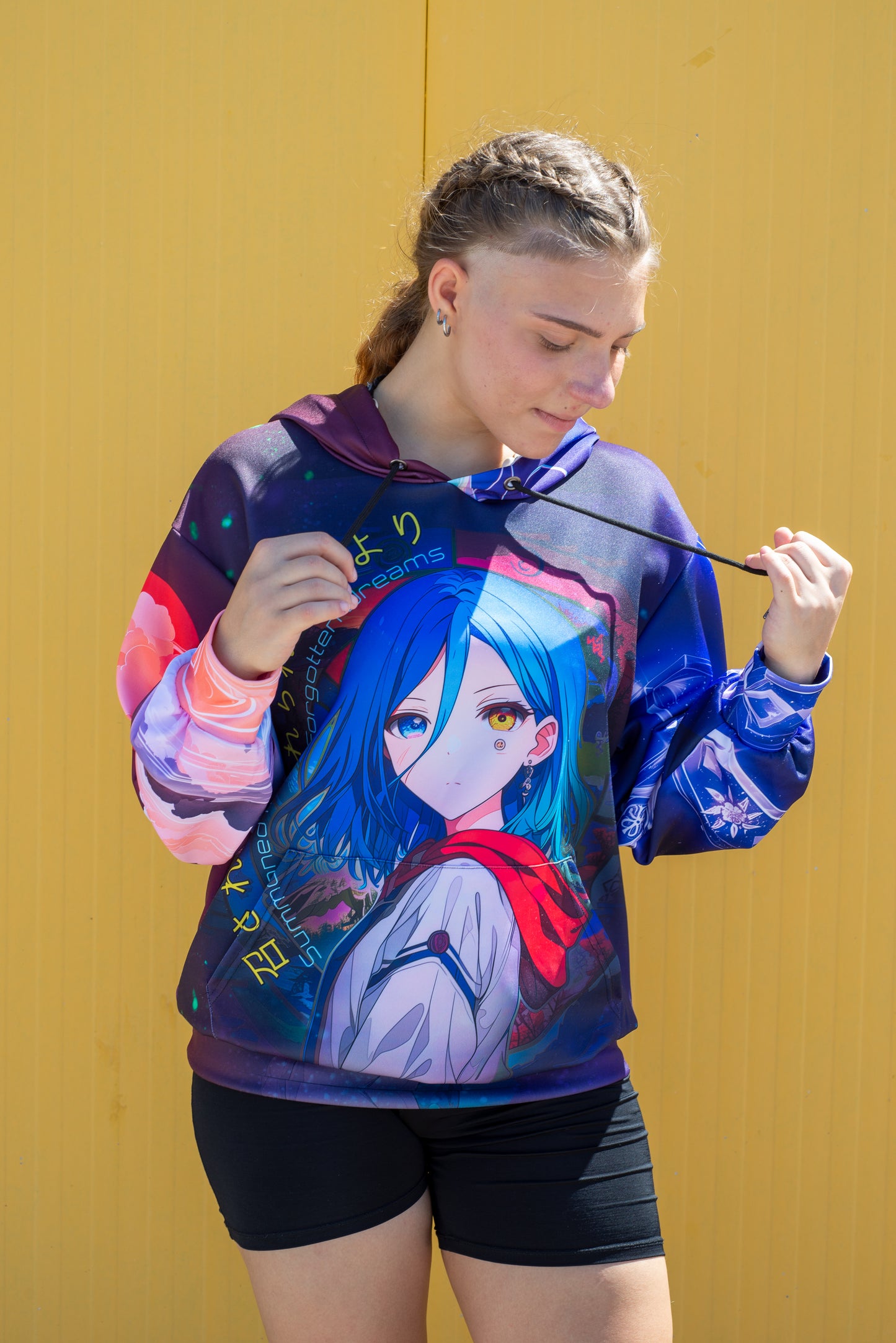 Anime cat ear hoodie with magical girl design – kawaii cosplay fashion
