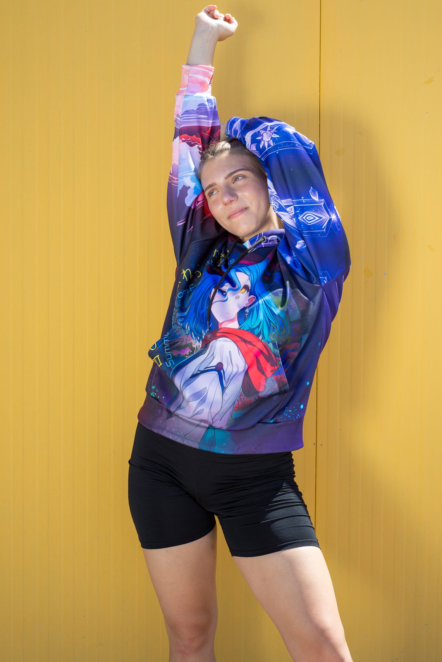 Soft kawaii sweatshirt with hood and cat ears – RPG fantasy fashion