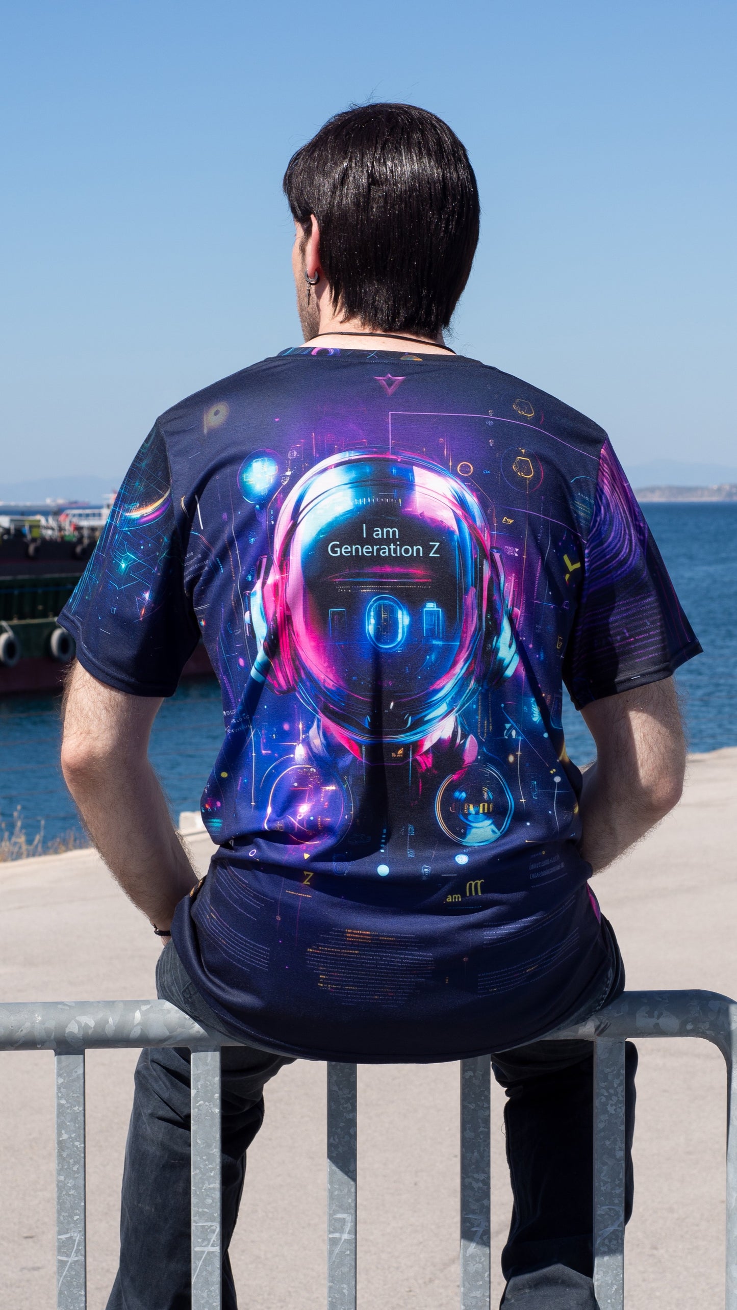 Unisex Zoomer gaming shirt styled with retro fashion