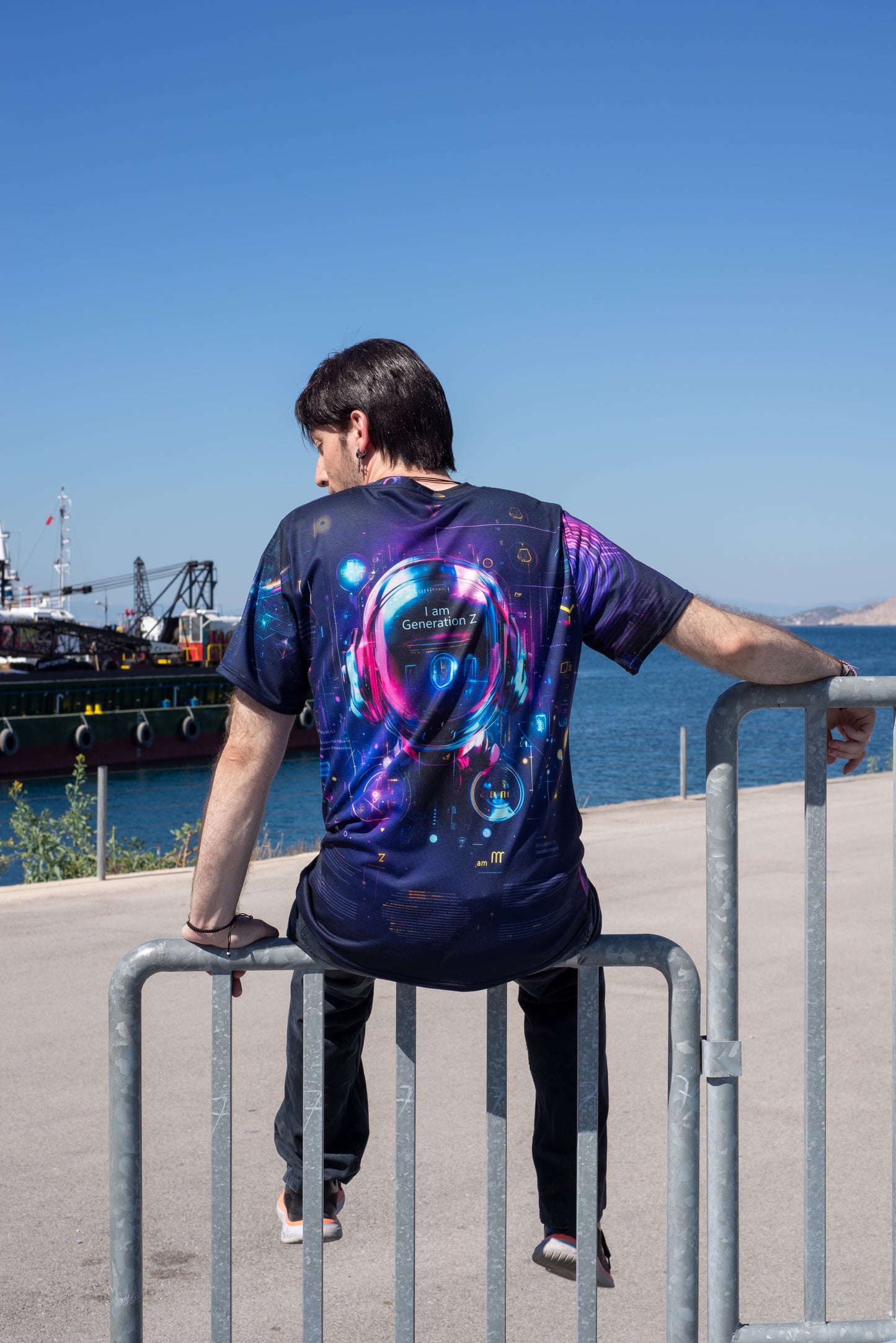 Soft cotton graphic tee for Gen Z gamers and trendsetters