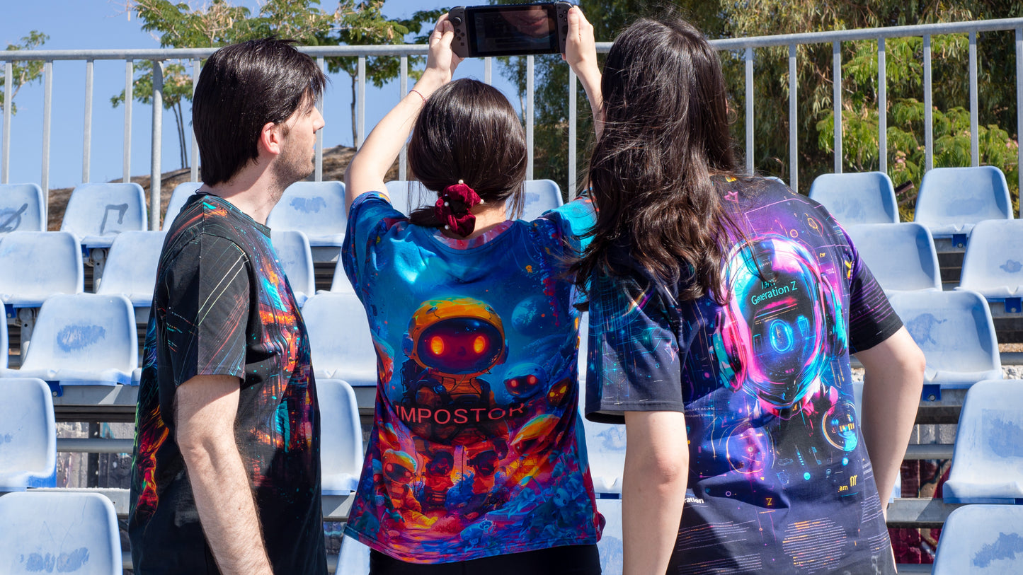 Eco-friendly unisex tee inspired by the golden age of gaming
