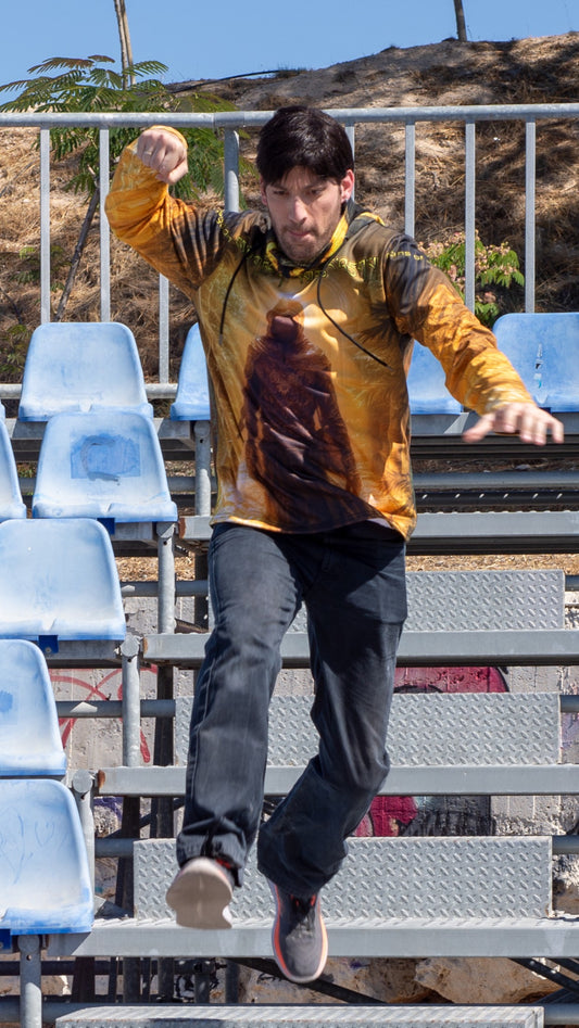 Assassin Gamer Hoodie with Built-in Mask, Unique Gaming Gift