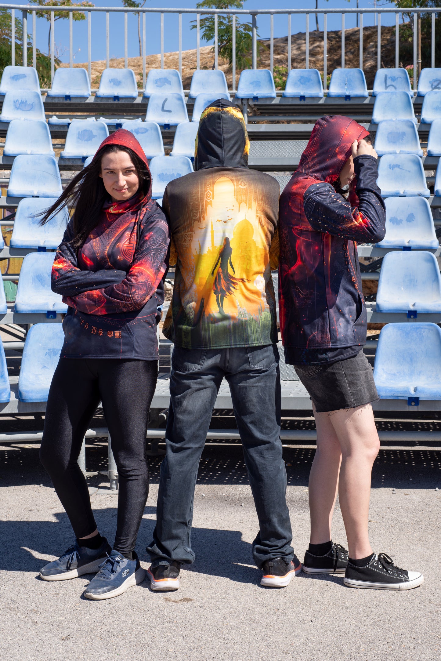 Assassin Gamer Hoodie with Built-in Mask | Cozy Fleece Jacket | Unique Gaming Gift | Open-World RPG Inspired Apparel