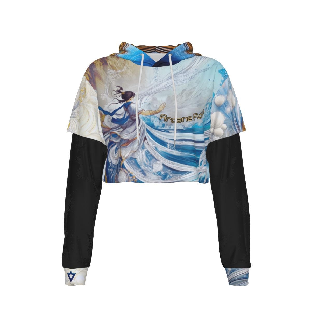Feminine Power Meets Anime Vibes
Unleash your inner warrior with this cropped anime hoodie, fusing mesh sleeve stitching with a sleek, empowering message: “Arcane Flow.” Inspired by the strength and mystique of female anime fighters, this top blends edgy fashion with comfort—perfect for those who channel bold energy with graceful finesse.