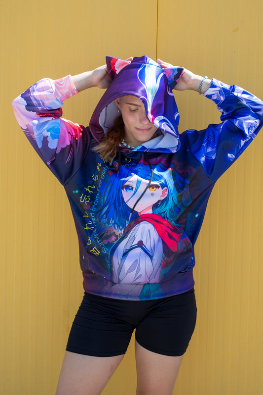 Anime cat ear hoodie with magical girl design – kawaii cosplay fashion