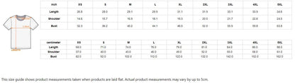 Tshirt size guide
